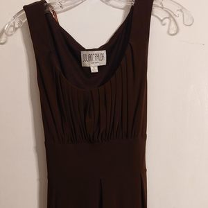 Chocolate Brown Sleeveless Dress